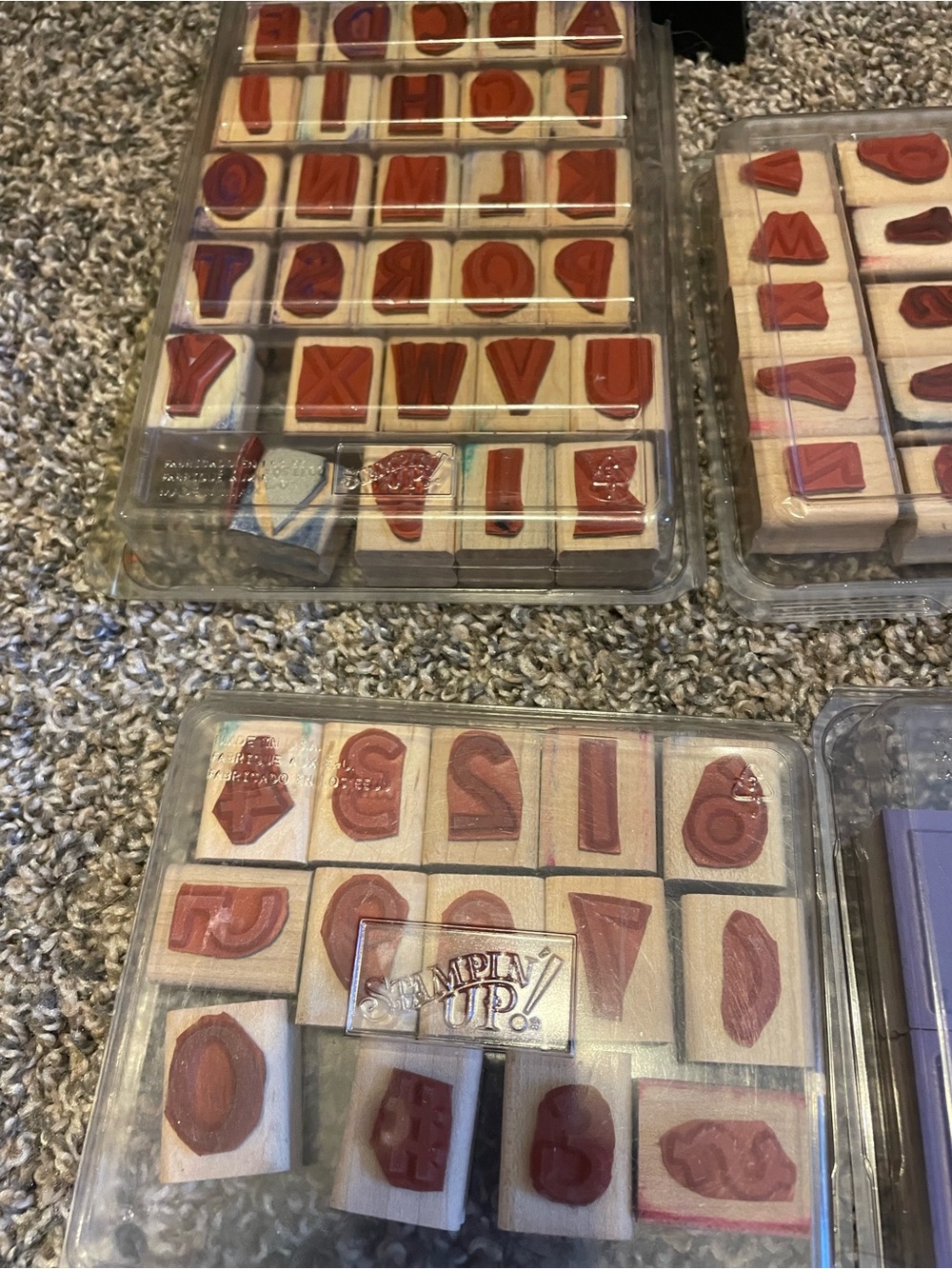 Wooden Alphabet & Number Stamp Sets. - Picture 5 of 6